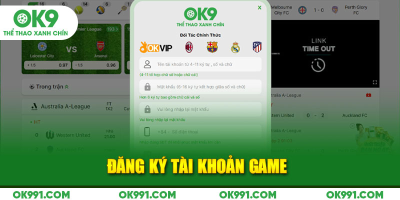 Đăng ký tài khoản game