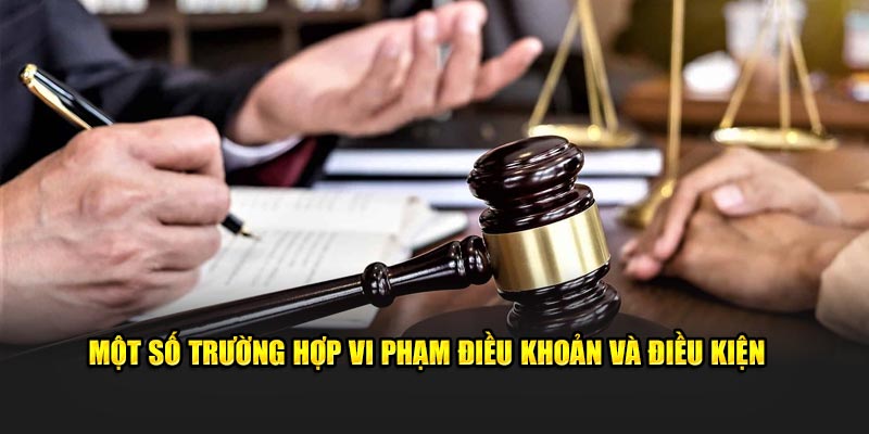 Một số trường hợp vi phạm điều khoản và điều kiện  